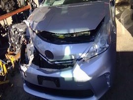 2013 TOYOTA PRIUS SILVER, V MODEL, 1.8L, AT.  Z24906